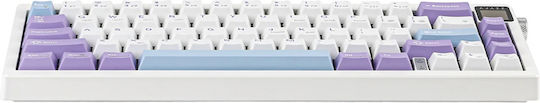 Ajazz AK650 Gaming Μηχανικό Πληκτρολόγιο 75% με Flying Fish διακόπτες και RGB φωτισμό (Αγγλικό US) Μωβ