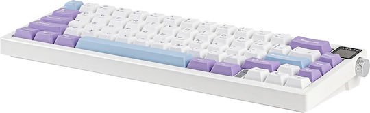 Ajazz AK650 Gaming Μηχανικό Πληκτρολόγιο 75% με Flying Fish διακόπτες και RGB φωτισμό (Αγγλικό US) Μωβ