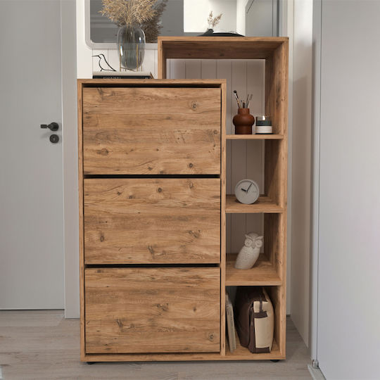 Holz Schuhschrank Lego 90x32x143cm