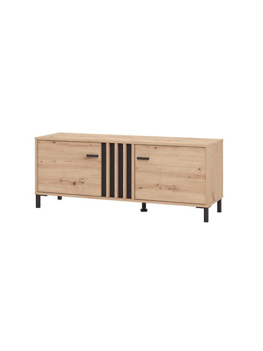 Έπιπλο Τηλεόρασης Laval Οακ/μαυρο Μ132xΠ40xΥ52cm