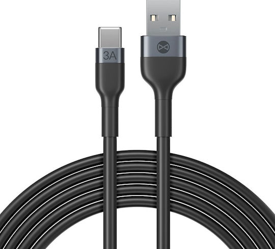 Forever USB 2.0 Kabel USB-C männlich - USB-A Schwarz 1m