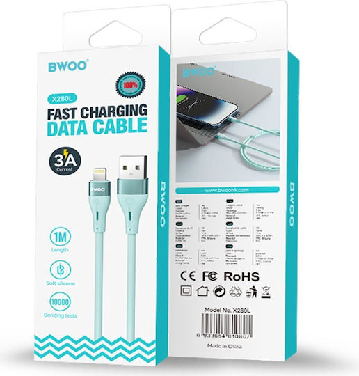 BWOO USB-A to Lightning Cable Λευκό (X280L)