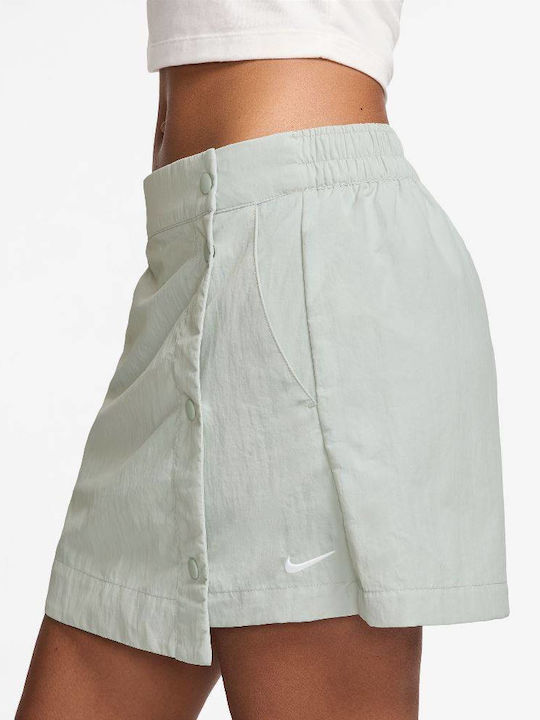 Hm6979-034 Nike Nsw Essentials Fustă-Pantalon Țesută Culoare Argintiu Deschis