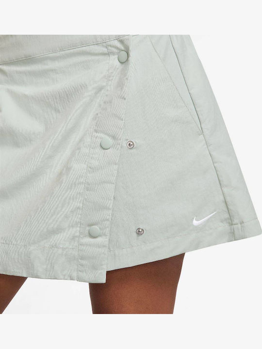 Hm6979-034 Nike Nsw Essentials Fustă-Pantalon Țesută Culoare Argintiu Deschis