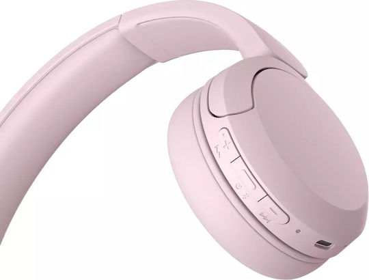 Sony WH-CH520 Wireless Bluetooth On Ear Headphones with 50 Hours Playing Time and Quick Charge Pink