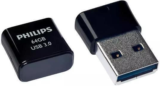 Philips Moon 64GB USB 2.0 Stick Ασημί
