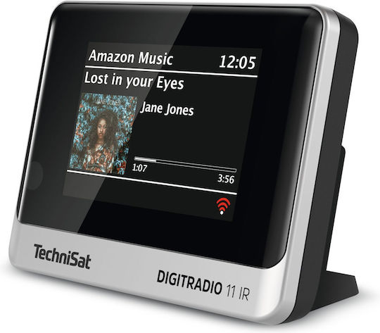 Technisat DigitRadio 11 IR Επιτραπέζιο Ραδιόφωνο Ρεύματος DAB+ με Bluetooth Black/Silver