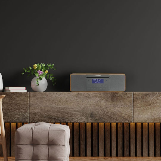 Sangean Soundsystem 2 DDR-47BT DDR-47BT 14W mit CD / Digitale Medien Player und Bluetooth Braun