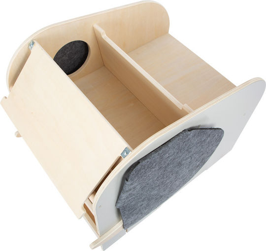 2-in-1 Bücherregal-Sitz mit Rädern "Der Elefant"
