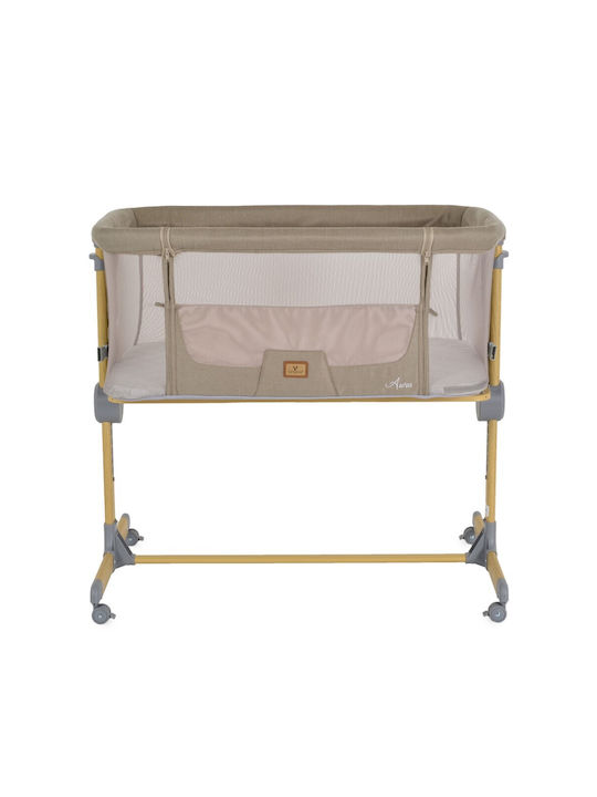 Cangaroo Cradle Aura with Side Opening and Wheels Beige