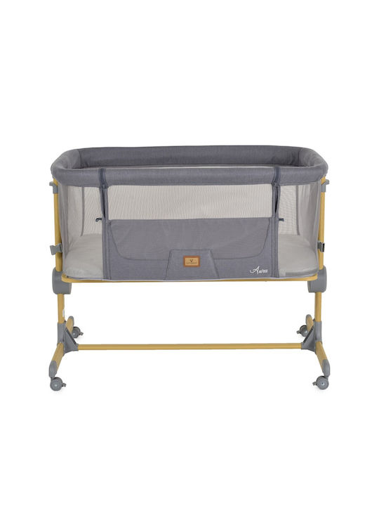 Cangaroo Cradle Aura with Side Opening and Wheels Gray