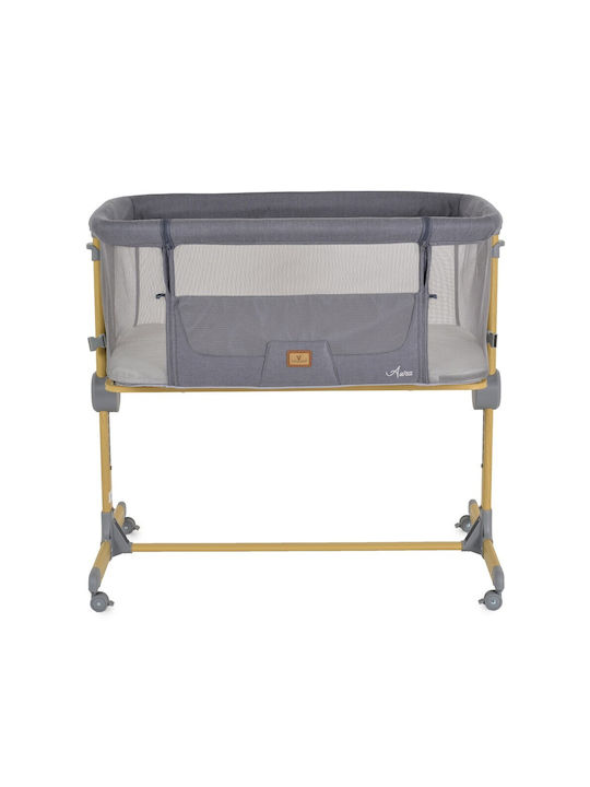 Cangaroo Cradle Aura with Side Opening and Wheels Gray