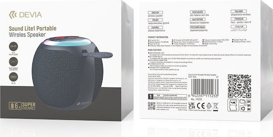 Lite1 Bluetooth високоговорител 5W с радио и живот на батерията до 6 часа Син