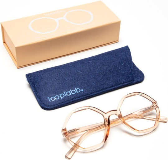 Looplabb Lesebrille +1.00 in Beige Farbe
