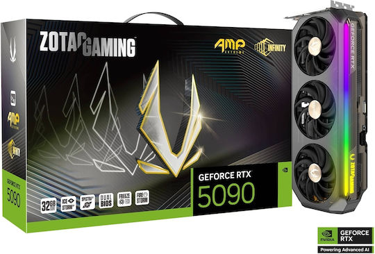 Zotac GeForce RTX 5090 32GB GDDR7 AMP Extreme INFINITY Κάρτα Γραφικών