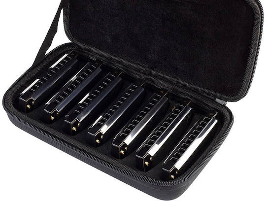 Hrm207 Belcanto Blues Harp Set Softcase