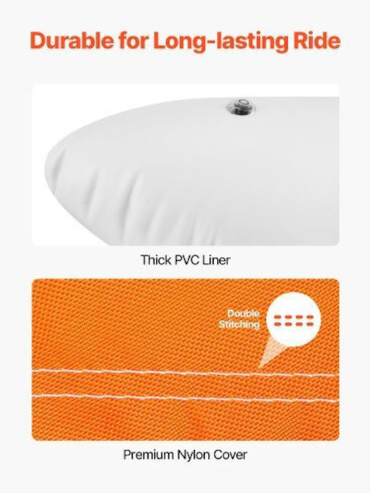 Vevor Inflatable Sofa 2 Persons with Handles Orange 192cm. CQTL2SFDX3R0W43OPV0