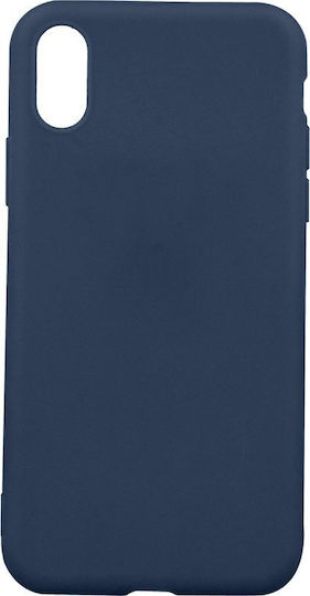 TelForceOne Matt Tpu Back Cover Silicone Navy Blue (Moto G55)