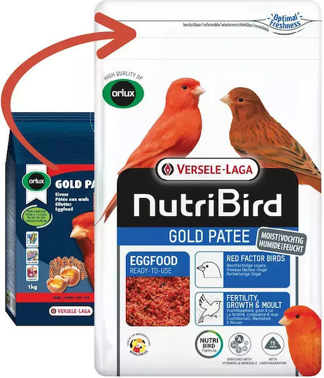 Versele Laga Orlux Gold Patee Moist Eggfood Red Canaries 1kg