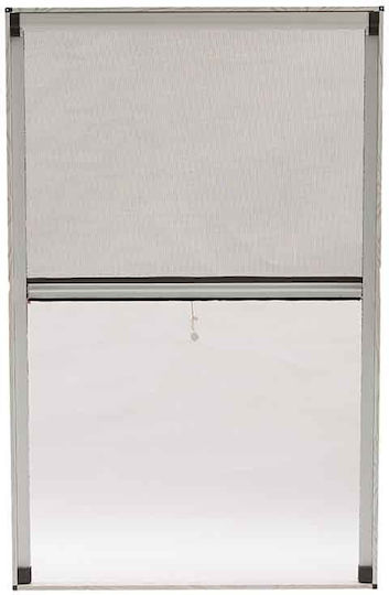 Bormann BPN3400 Window Mosquito Net Screw Mounted Vertical Movement Made of Fiberglass White With Frame 160x140cm
