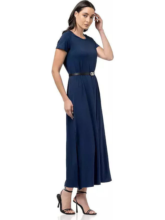 Καλοκαιρινό Midi Φόρεμα Navy