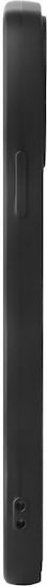 HappyCase Umschlag Rückseite Silikon mit Band Schwarz (iPhone 11)