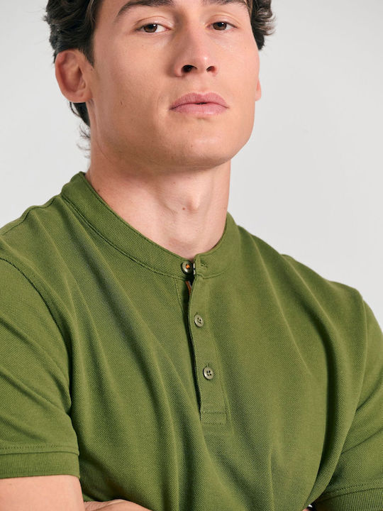Short Sleeve Khaki Blouse