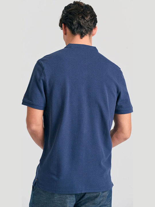 Short Sleeve Blouse Navy Blue