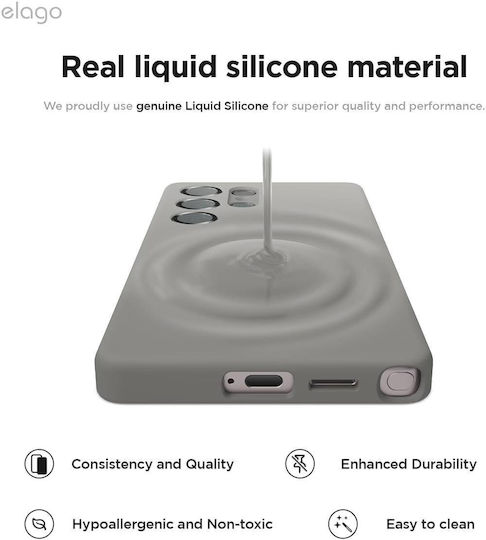 Elago Back Cover Silicone / Plastic Gray (Galaxy S25 Ultra)