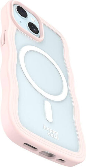 HappyCase Back Cover Plastic / Silicon cu Curea Transparent (iPhone 15Xiaomi 15 ProRealme 14 Pro)