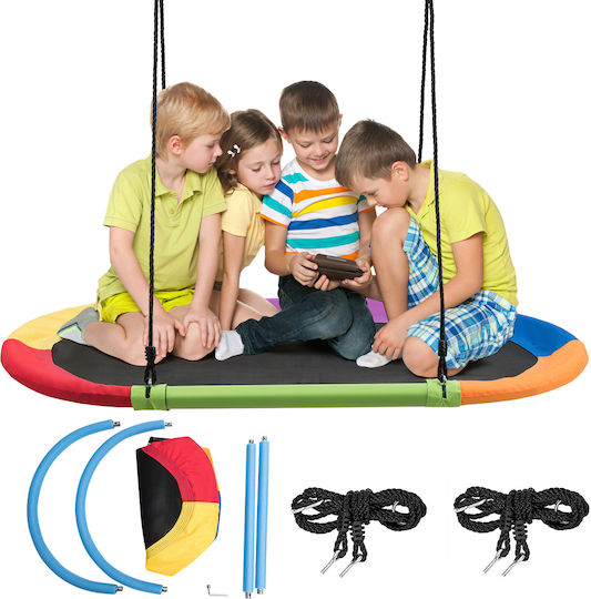 Costway Fabric Hanging Swing Nest 150x80cm Multicolour