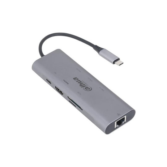 Dahua TC38 USB-C Docking Station with HDMI 4K PD Ethernet Gray