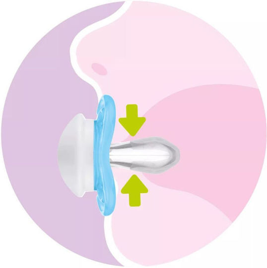 Mam Air Orthodontic Pacifiers Silicone Elephant - Light Blue-Mint for 2-6 months 2pcs