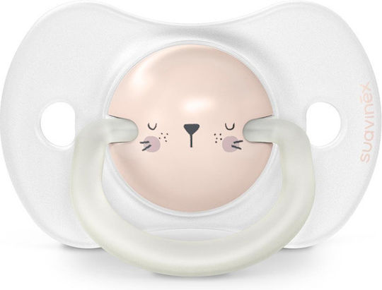 Suavinex Πιπίλες Σιλικόνης Sx Pro Rabbit Beige Νυκτός για 0-6 μηνών 2τμχ