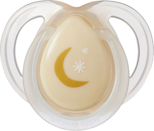 Tommee Tippee Night Time Ортодонтски Биберони Силикон Нощна Синьо Бежово за 0-6 месеци 2бр