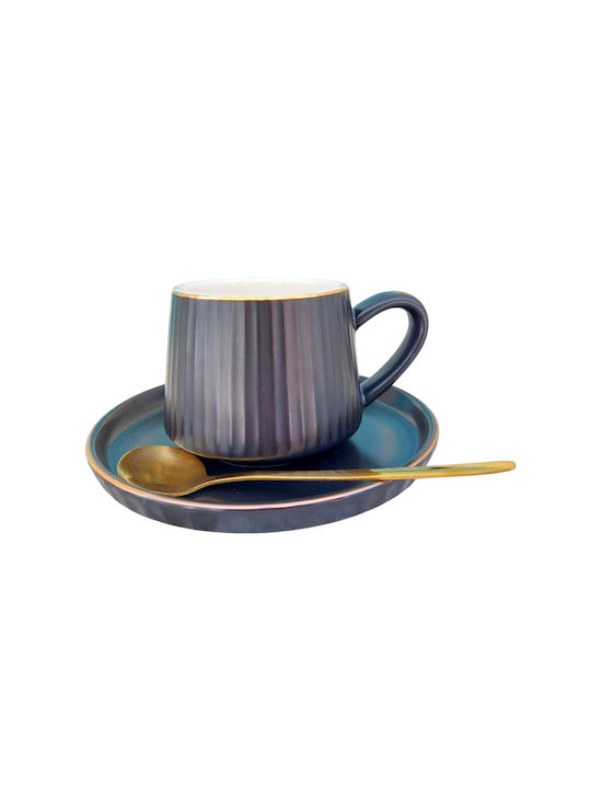 Cană Cappuccino Ceramică Negru 230ml