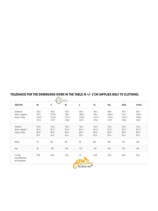 Helikon Tex Hybrid Tactical PolyCotton Ripstop Κυνηγετικό Παντελόνι σε Μαύρο χρώμα