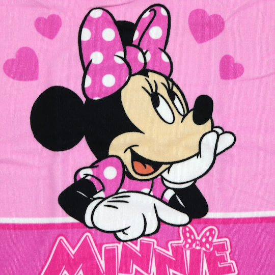 Disney Mouse Παιδικό Πόντσο Θαλάσσης Minnie Ροζ