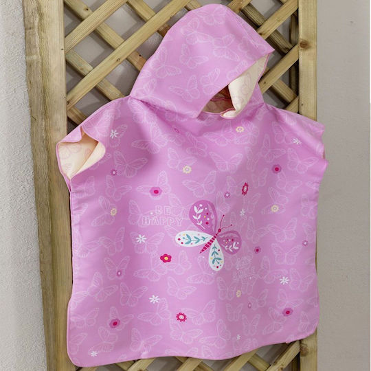 Nima Kids Poncho No 3/5 Be Happy Pink