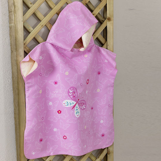 Nima Kids Poncho No 3/5 Be Happy Pink