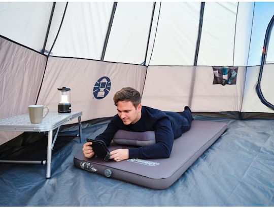 Coleman Αυτοφούσκωτο Ημίδιπλο Υπόστρωμα Camping 200x68cm Πάχους 7.5cm Γκρι