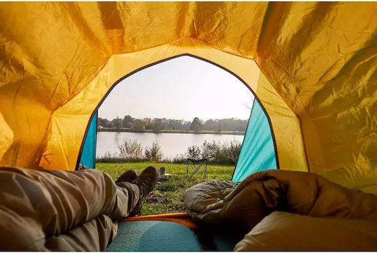 Grand Canyon Hattan Self-Inflating Single Camping Sleeping Mat 198x63cm Thickness 5cm in Red color