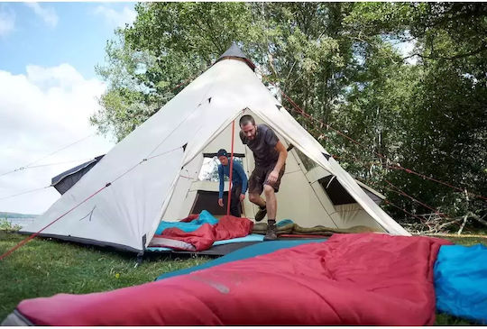 Grand Canyon Hattan Self-Inflating Single Camping Sleeping Mat 198x63cm Thickness 5cm in Red color