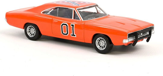 Norev Dodge Charger ''General Lee'' (The Dukes Of Hazzard) 1969 Modeling Figure Orange in Scale 1:43 10x5x4cm.
