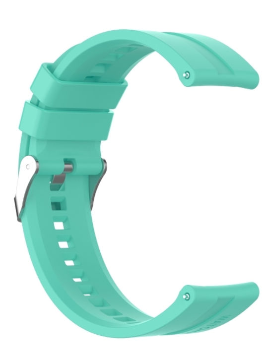 Huawei Watch GT 3 42mm 20mm Silikon Silberne Schnalle Band Aurora Blau
