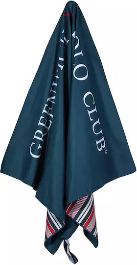 Greenwich Polo Club Πετσέτα Microfiber Σώματος 280gr/m² Διπλής Όψεως Μπλε 80x170εκ.