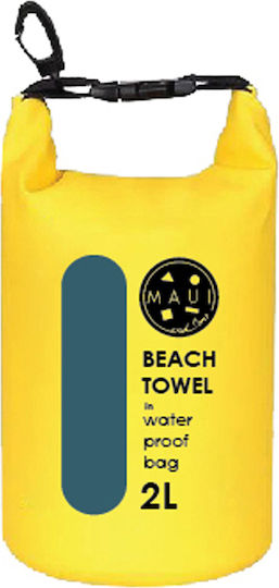 Maui & Sons Microfiber Body Towel 250gr/m² with Case Born in Maui 180x90cm