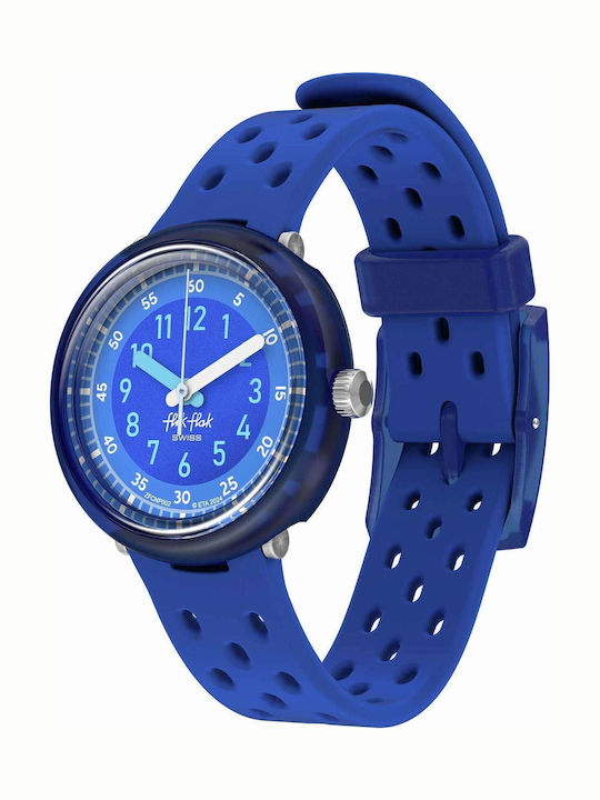 FlikFlak Kids Analog Watch Fizz In Blue with Silicone Strap Blue