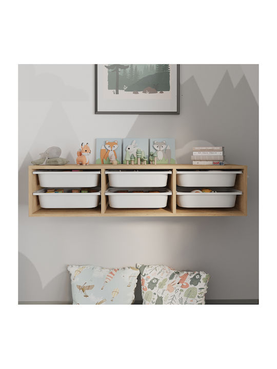 Kids Chest of Drawers Pavia with 6 Drawers 132x31x30.7cm