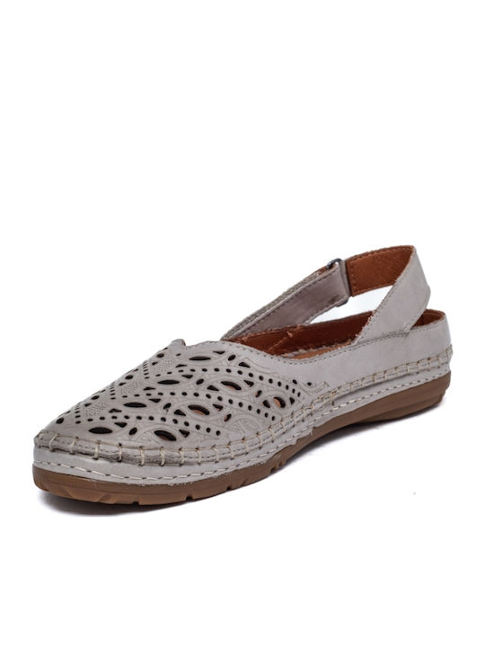 Anatomic Leather Ballerinas Gray
